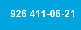 926 411-06-21 926 411-06-21